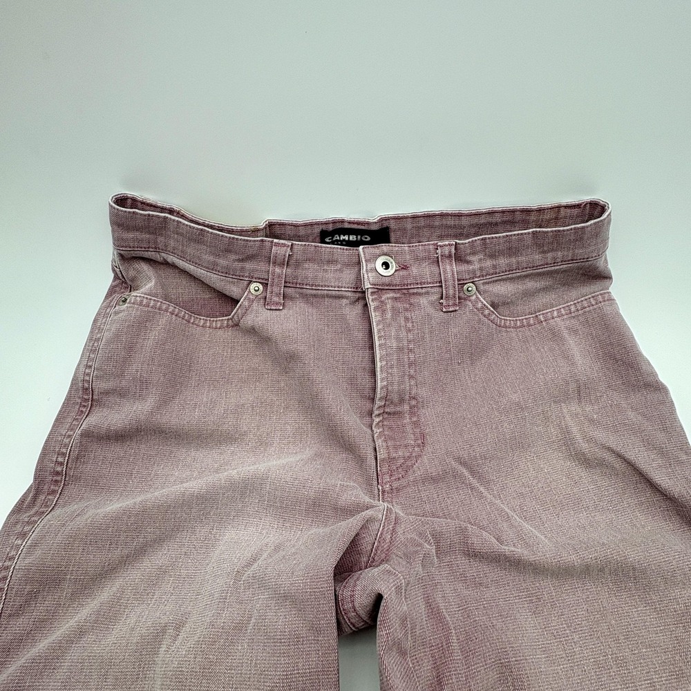Cambio Jeans Womens 10 Pink Light Wash Bootcut Stretch Denim Jade Casual Pants
